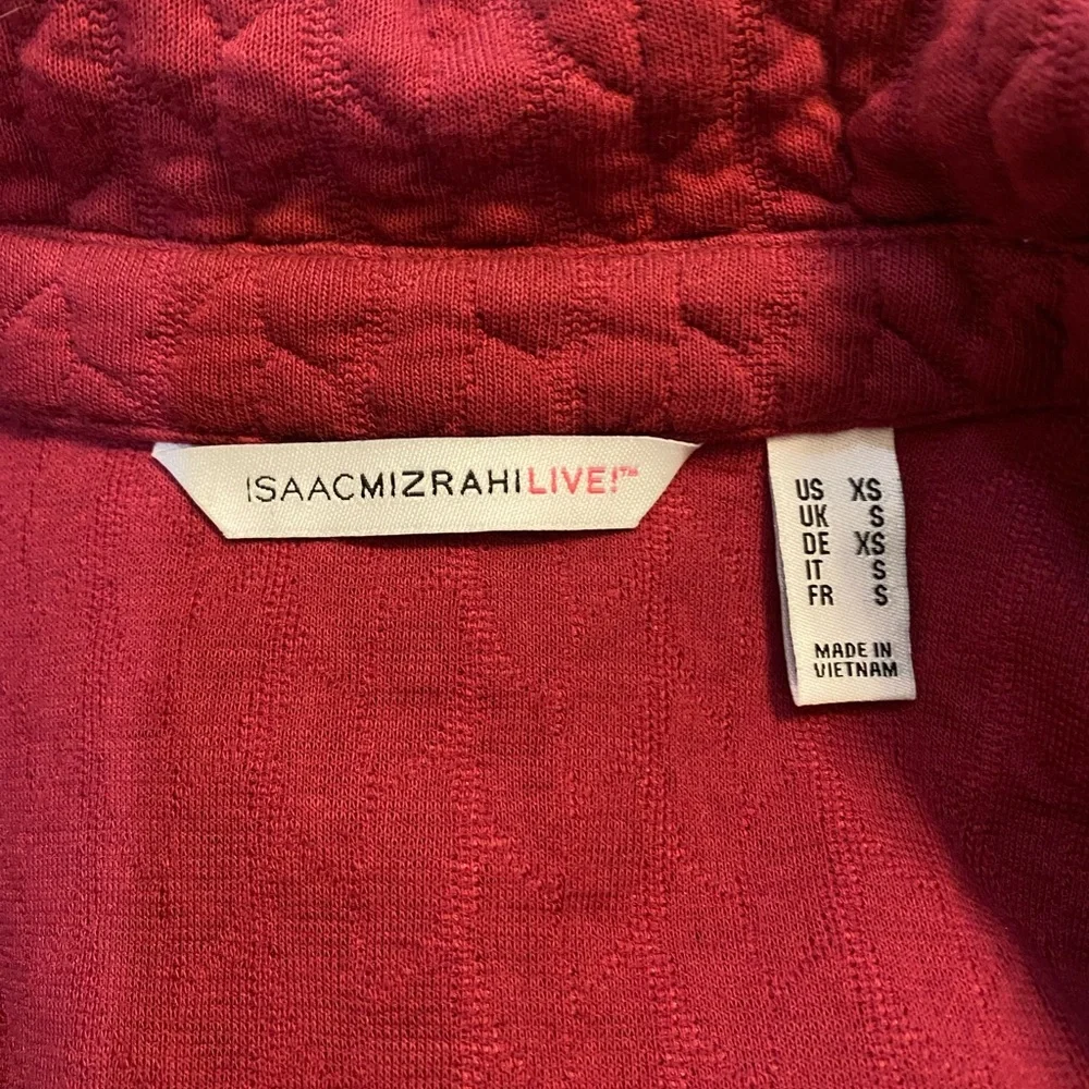 Isaac Mizrahi quilted moto style jacket. Size XS - Picture 10 of 13